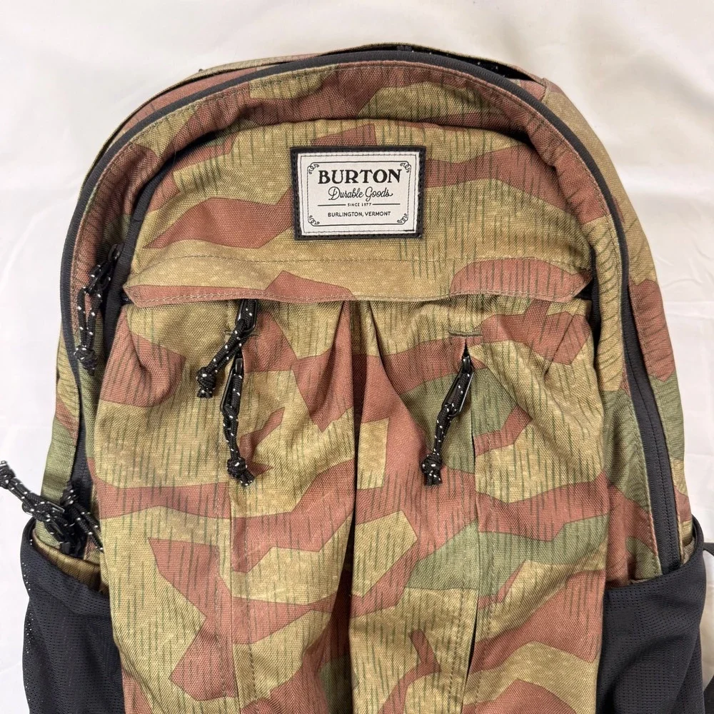 Burton Durable Goods Splinter Camo Backpack‎ Brown Green Rucksack Outdoor Travel